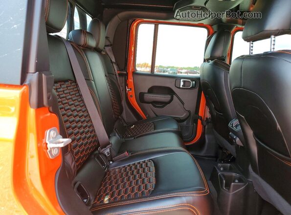 1C6HJTAG4PL592189 2023 JEEP GLADIATOR Orange Вид задніх сидінь