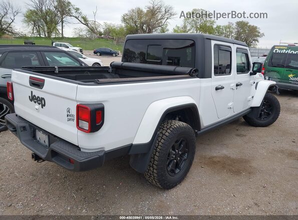 1C6HJTAG5ML534216 2021 JEEP GLADIATOR Белый Задняя правая четверть