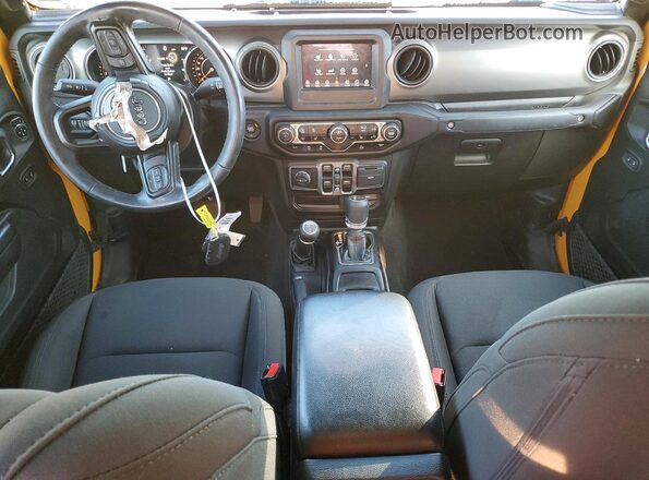 1C6HJTAG5ML559777 2021 JEEP GLADIATOR Yellow წინა პანელის ხედი
