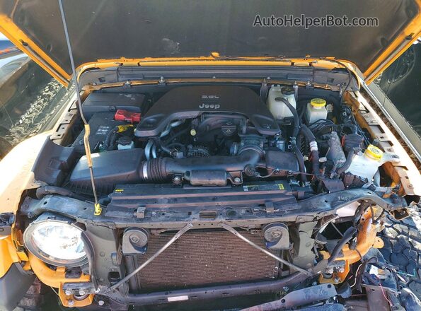 1C6HJTAG5ML559777 2021 JEEP GLADIATOR Yellow უკანა სალონის ხედი