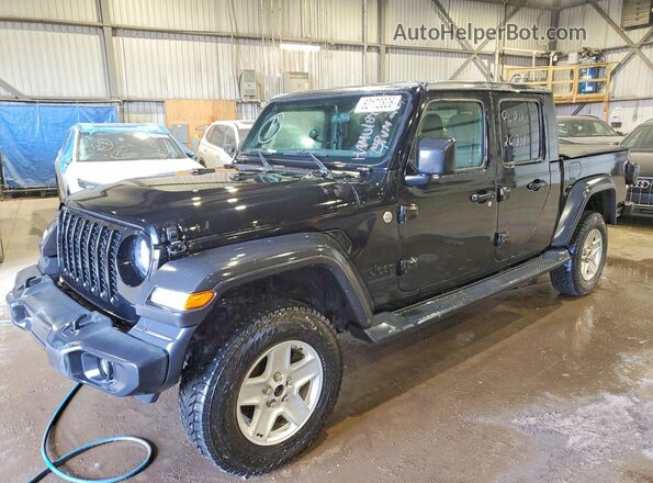 1C6HJTAG7LL114150 2020 JEEP GLADIATOR Черный Передняя левая четверть