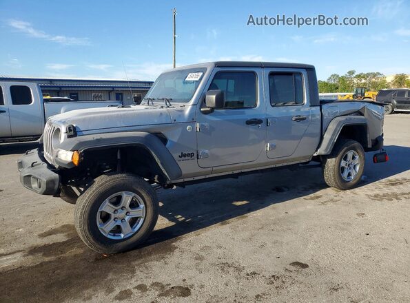 1C6JJTAG1LL188035 2020 JEEP GLADIATOR Silver Vista tres cuartos delantera izquierda
