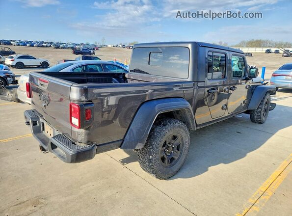 1C6JJTAG2ML536023 2021 JEEP GLADIATOR Черный Задняя правая четверть
