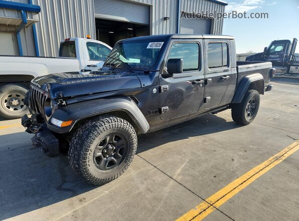 1C6JJTAG2ML536023 2021 JEEP GLADIATOR Черный Передняя левая четверть