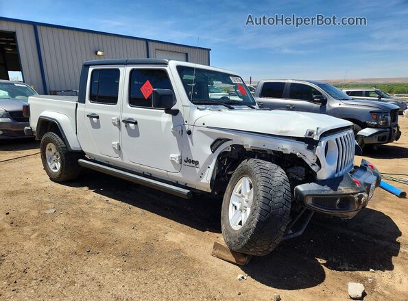 1C6JJTAG3ML511471 2021 JEEP GLADIATOR Белый Передняя правая четверть