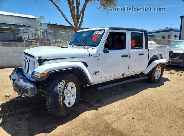 1C6JJTAG3ML511471 2021 JEEP GLADIATOR Белый Передняя левая четверть
