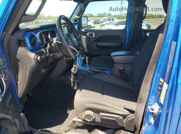 1C6JJTAG6ML500304 2021 JEEP GLADIATOR Синий Вид салона спереди