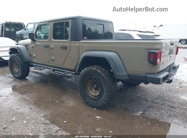1C6JJTAGXLL201882 2020 JEEP GLADIATOR Желто-коричневый Задняя левая четверть