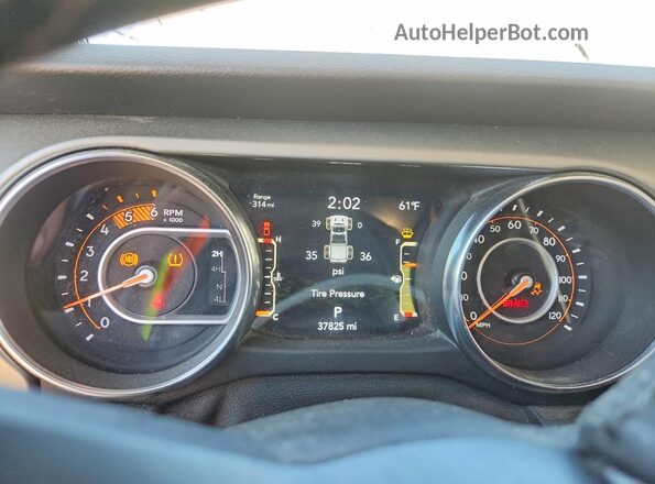 1C6JJTAM2ML557914 2021 JEEP GLADIATOR Gray Vista del cuadro de instrumentos