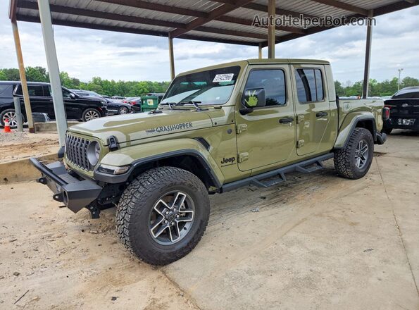 1C6PJTAG1SL506454 2025 JEEP GLADIATOR Зеленый Передняя левая четверть