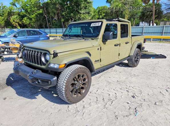 1C6PJTAG7SL516132 2025 JEEP GLADIATOR Green Передня ліва чверть