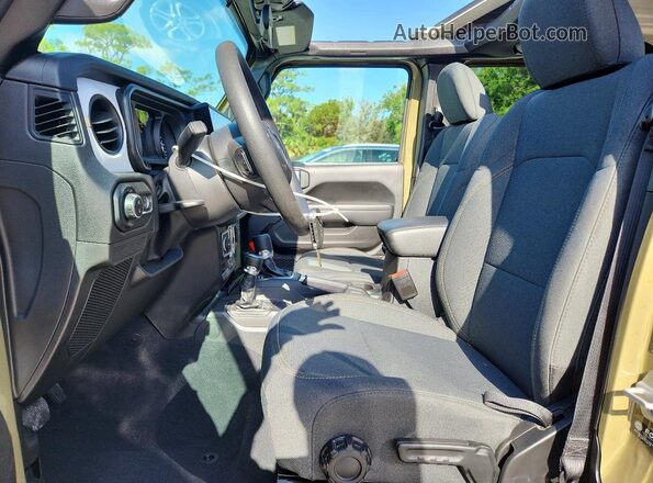 1C6PJTAG7SL516132 2025 JEEP GLADIATOR Green Вид салону спереду