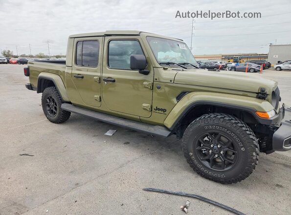 1C6PJTAG7SL539460 2025 JEEP GLADIATOR Зеленый Передняя правая четверть
