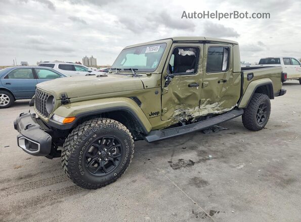 1C6PJTAG7SL539460 2025 JEEP GLADIATOR Зеленый Передняя левая четверть