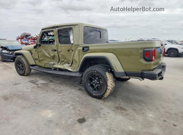 1C6PJTAG7SL539460 2025 JEEP GLADIATOR Зеленый Задняя левая четверть