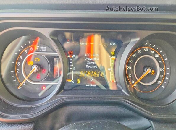 1C6PJTAG8SL506421 2025 JEEP GLADIATOR Blue Vista del cuadro de instrumentos