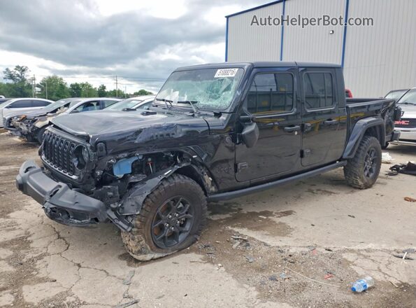 1C6PJTAG9SL503124 2025 JEEP GLADIATOR Black Vista tres cuartos delantera izquierda