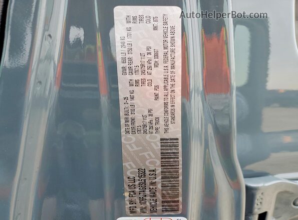 1C6RJTAG6SL515322 2025 JEEP GLADIATOR Серый Вид наклейки с VIN-кодом