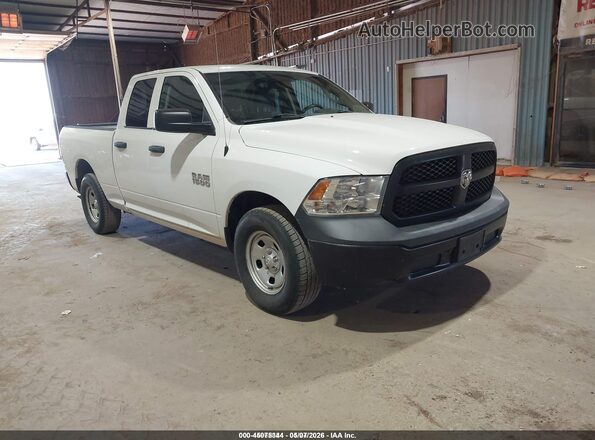 1C6RR6FG2JS296544 2018 RAM 1500 Белый Передняя правая четверть