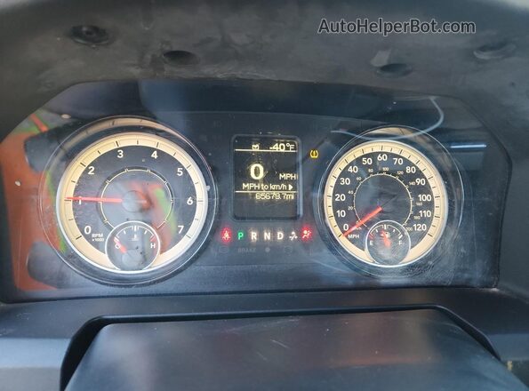 1C6RR6FG3JS299128 2018 RAM 1500 Red Вид щитка приладів