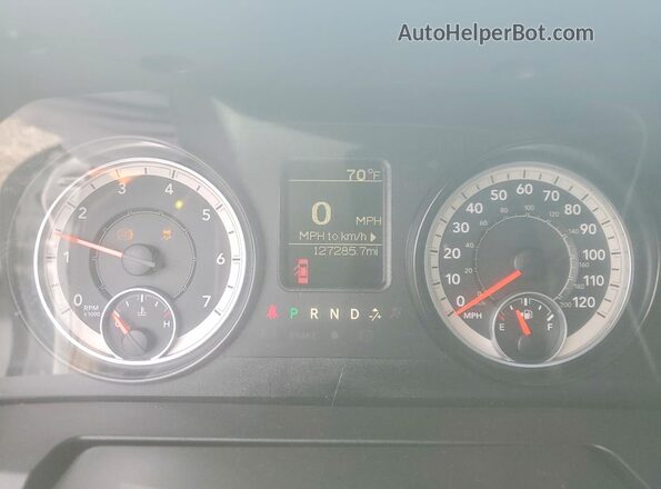 1C6RR6FG9GS376643 2016 RAM 1500 Белый Вид щитка приборов