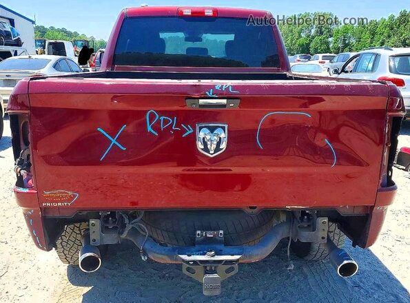 1C6RR6FT3HS505944 2017 RAM 1500 Бордовый Вид сзади