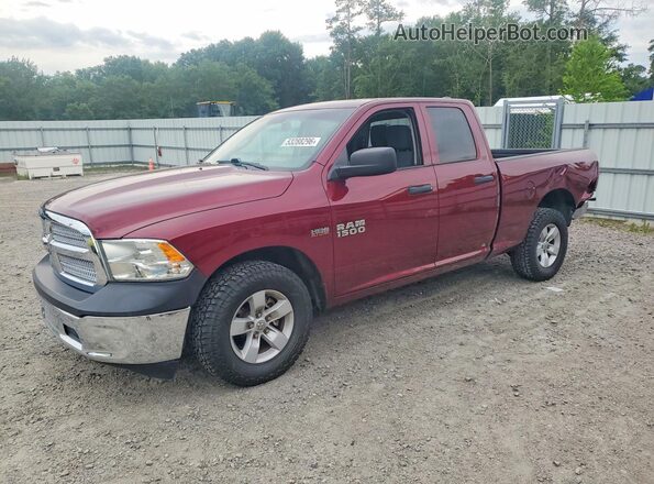 1C6RR6FT4JS207845 2018 RAM 1500 Бордовый Передняя левая четверть