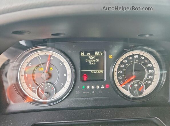 1C6RR6FT5JS238943 2018 RAM 1500 Белый Вид щитка приборов