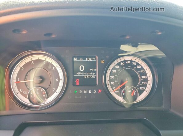 1C6RR6GG0RS123549 2024 RAM 1500 Белый Вид щитка приборов