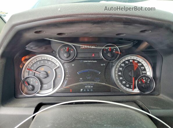 1C6RR6LT4LS143037 2020 RAM 1500 Black Вид щитка приладів