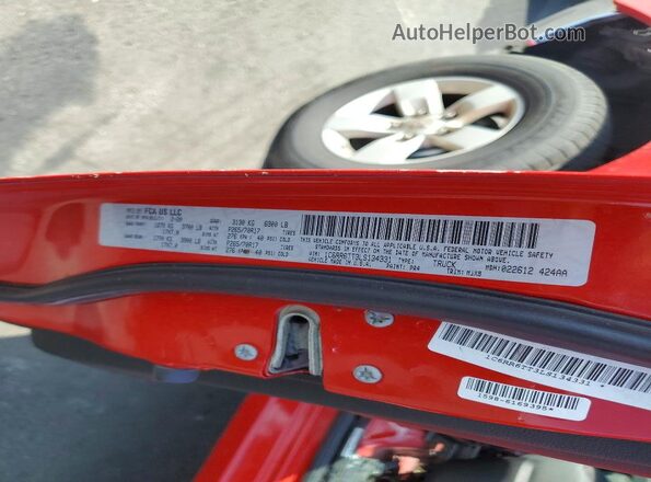 1C6RR6TT3LS134331 2020 RAM 1500 Red Engine compartment view