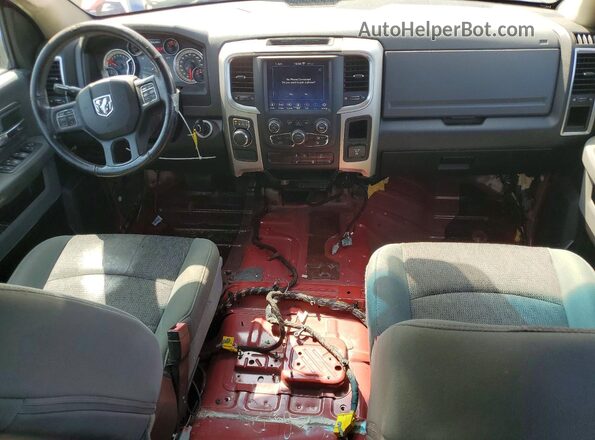 1C6RR6TT3LS134331 2020 RAM 1500 Red Dashboard view