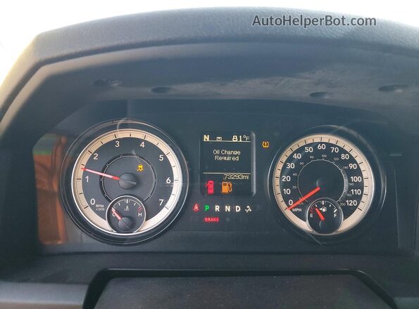1C6RR6TT7MS517562 2021 RAM 1500 Белый Вид щитка приборов