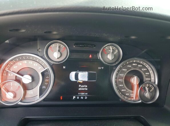 1C6RR6WT7GS401651 2016 RAM 1500 Белый Вид щитка приборов