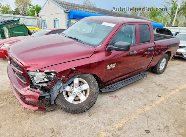 1C6RR7FG3JS308366 2018 RAM 1500 Burgundy Przód lewy