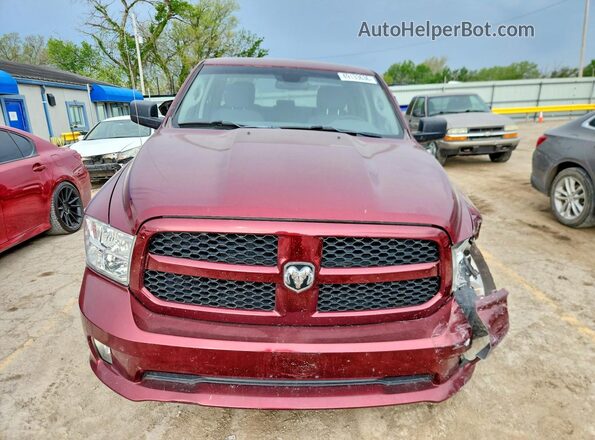 1C6RR7FG3JS308366 2018 RAM 1500 Burgundy Widok z przodu