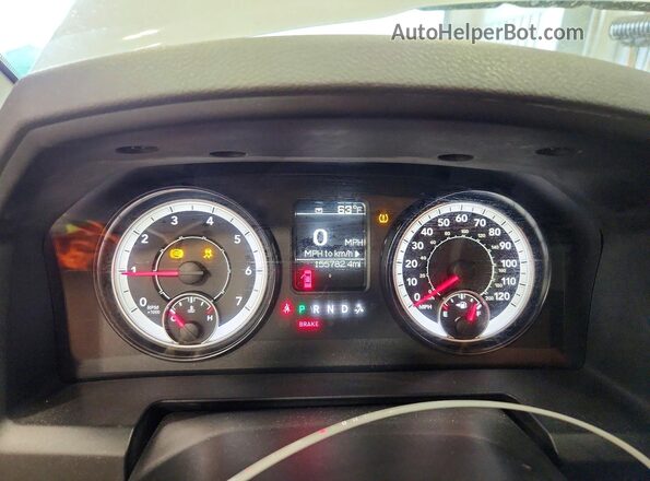 1C6RR7FG6GS276912 2016 RAM 1500 Серебряный Вид щитка приборов