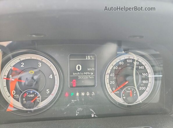 1C6RR7FM1GS146865 2016 RAM 1500 White Widok zestawu wskaźników