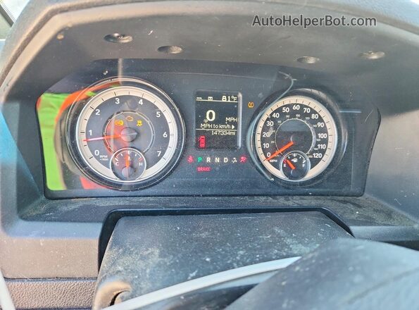 1C6RR7GG2MS538581 2021 RAM 1500 Black Instrument cluster view