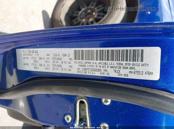 1C6RR7GT2KS682805 2019 RAM 1500 CLASSIC Blue Շարժիչի բաժամունքի տեսք