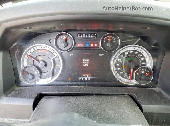 1C6RR7GT7LS122991 2020 RAM 1500 Silver Widok zestawu wskaźników