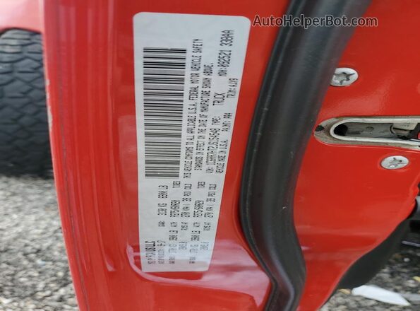 1C6RR7HT2JS154548 2018 RAM 1500 Red Vista de la etiqueta del VIN