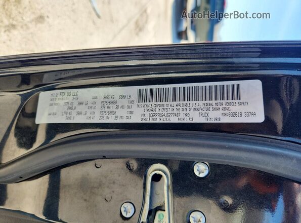 1C6RR7KG4JS277487 2018 RAM 1500 Black Շարժիչի բաժամունքի տեսք