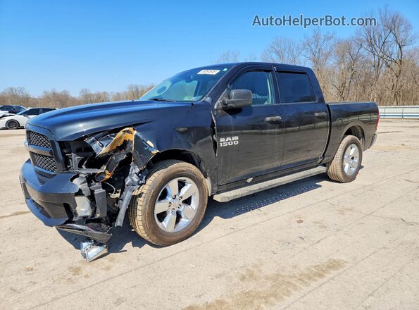 1C6RR7KG4JS277487 2018 RAM 1500 Black Առջևի ձախ երեք քառորդ տեսարան