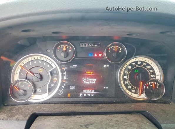 1C6RR7LG5GS371708 2016 RAM 1500 Коричневый Вид щитка приборов