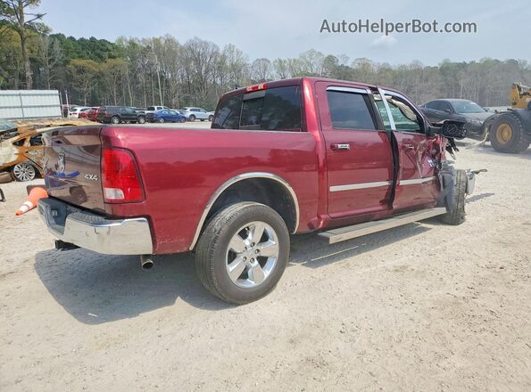 1C6RR7LGXJS263821 2018 RAM 1500 Бордовый Задняя правая четверть
