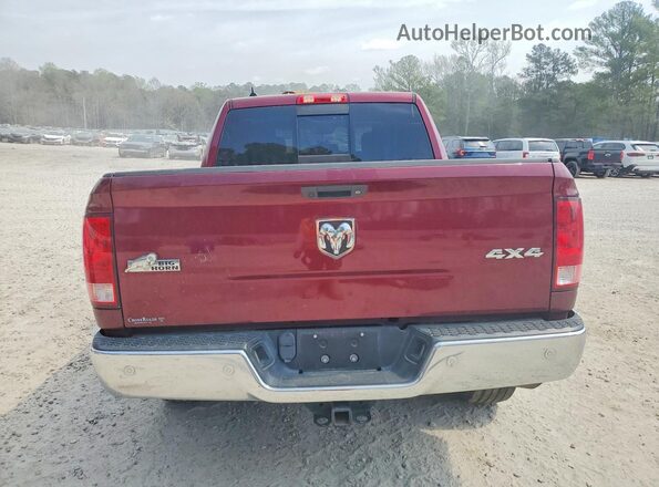 1C6RR7LGXJS263821 2018 RAM 1500 Бордовый Вид сзади