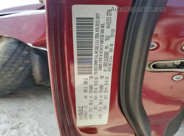 1C6RR7LGXJS263821 2018 RAM 1500 Бордовый Вид наклейки с VIN-кодом