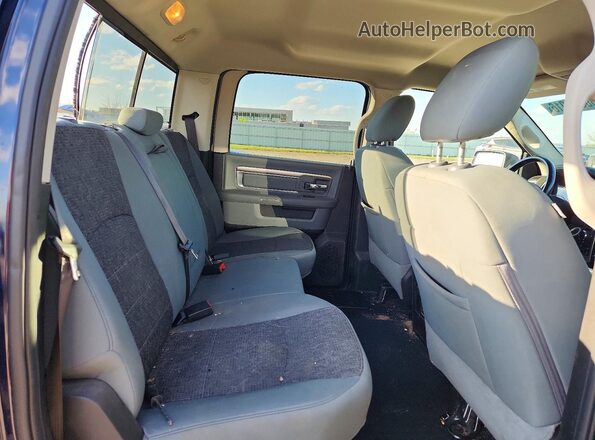 1C6RR7LM1JS354532 2018 RAM 1500 Blue Rear seats view