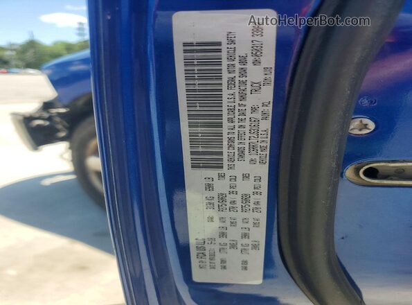 1C6RR7LT2JS316167 2018 RAM 1500 Blue Vista del compartimento del motor